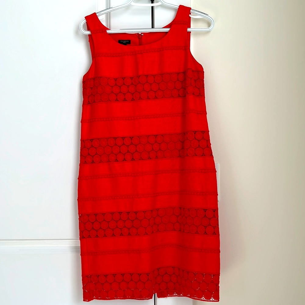 Talbots dress. Beautiful dress!  Eyelet, with lining.